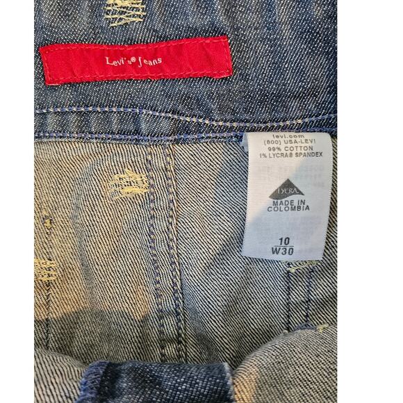 Vintage Levi's Classic Sunset Denim Skirt Midi Women Size 10‎ Waist 32 - Picture 4 of 8